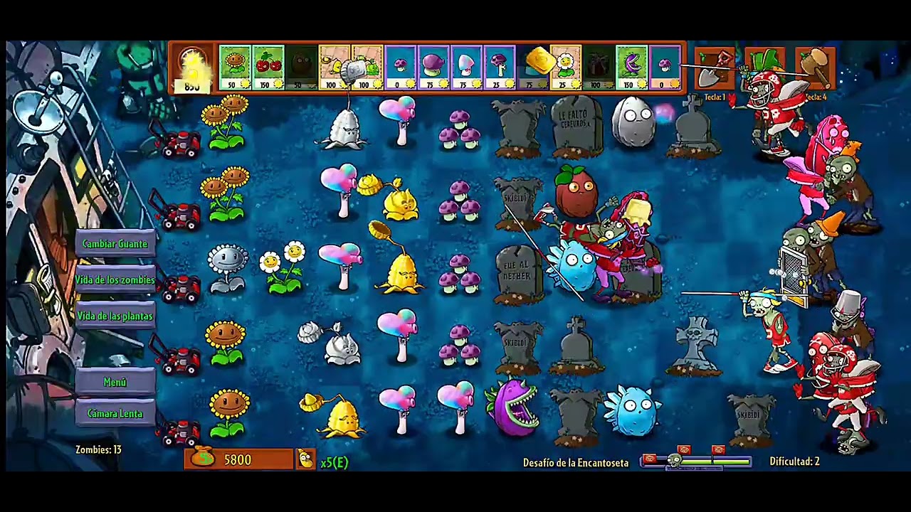 PLANTAS vs ZOMBIS FUCION.         Desafio de la encantoceta 