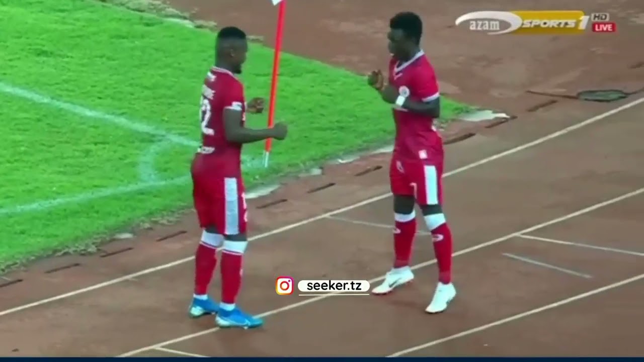 Pape Osman Sakho goal celebration with Shomari Kapombe