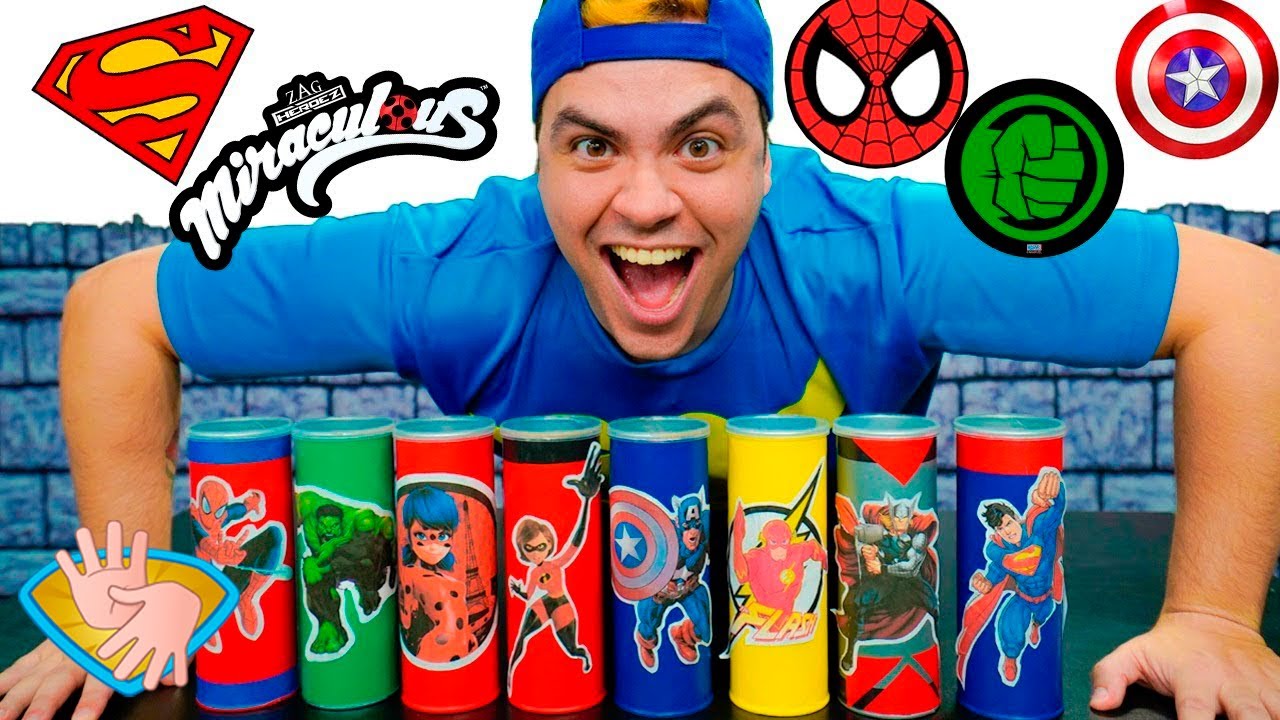 👋🏻LIBRAS👋🏾 OS AVENTUREIROS VIRARAM SUPER HERÓIS COM CHIPS MÁGICA - الشبس السحري детский канал