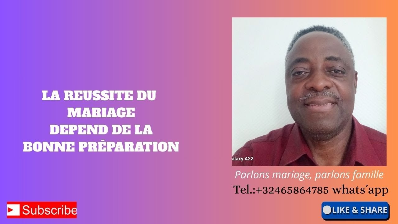 POUR EVITER LES DIVORCES ; PREPARONS LES ADO AU MARIAGE    (PARTIE 2)