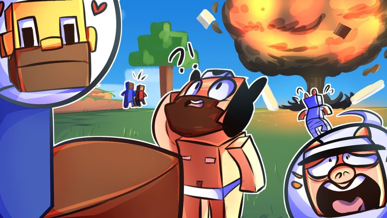 One GIANT Homer, Houses Going BOOM and 2 Angry Irishmen - MINECRAFT