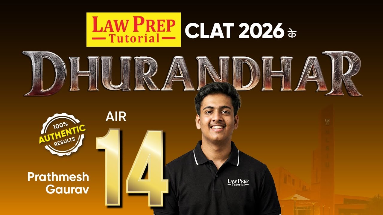 CLAT 2026 AIR 14 Prathmesh Gaurav | CLAT Strategy and Journey | CLAT Topper's Interview