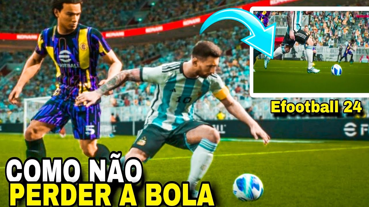 EFOOTBALL 2024 - TÉCNICA QUE EU USO PARA NÃO PERDER A BOLA🧠 COMO SEGURA A BOLA💥