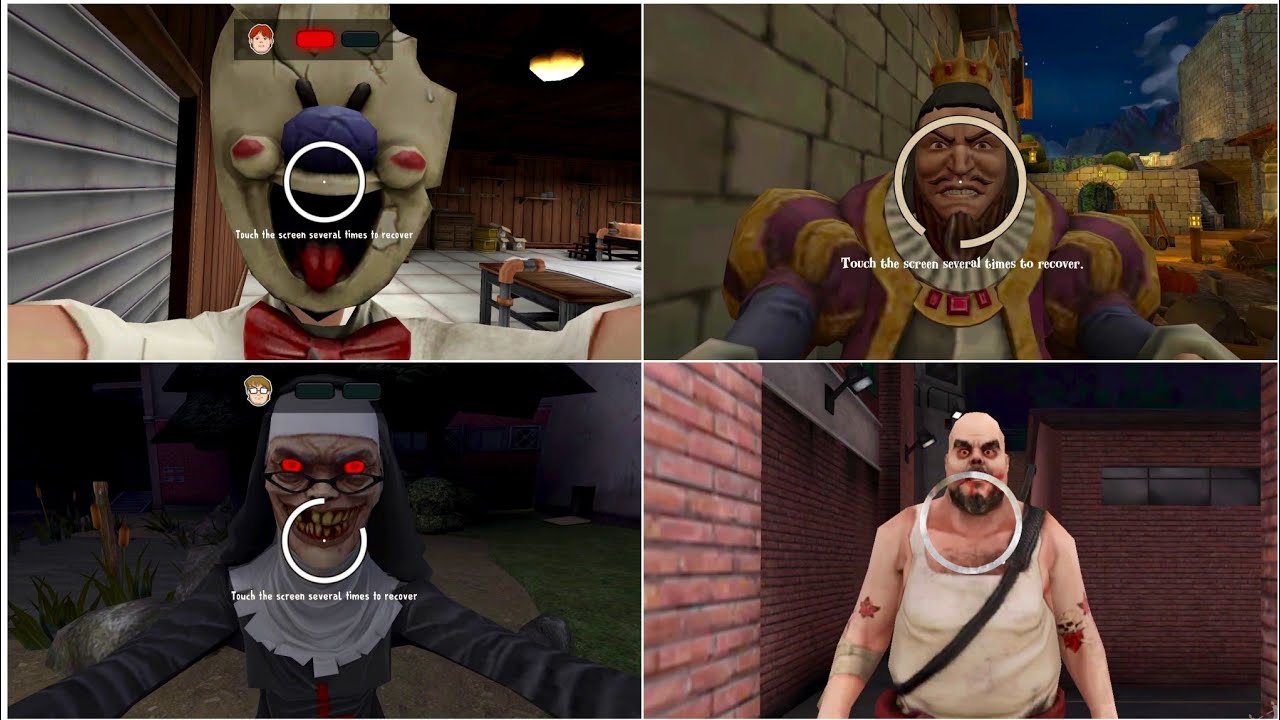 Struggling Jumpscares By Mr Meat vs King Richard vs Rod vs Evil Nun 