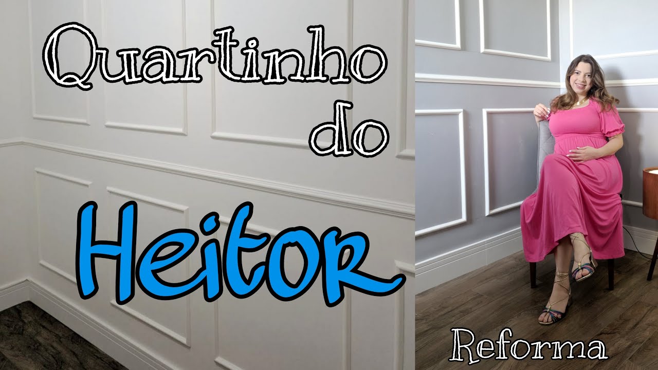 Quartinho de bebê clean | Como aplicar boiserie | Boiserie de EVA |