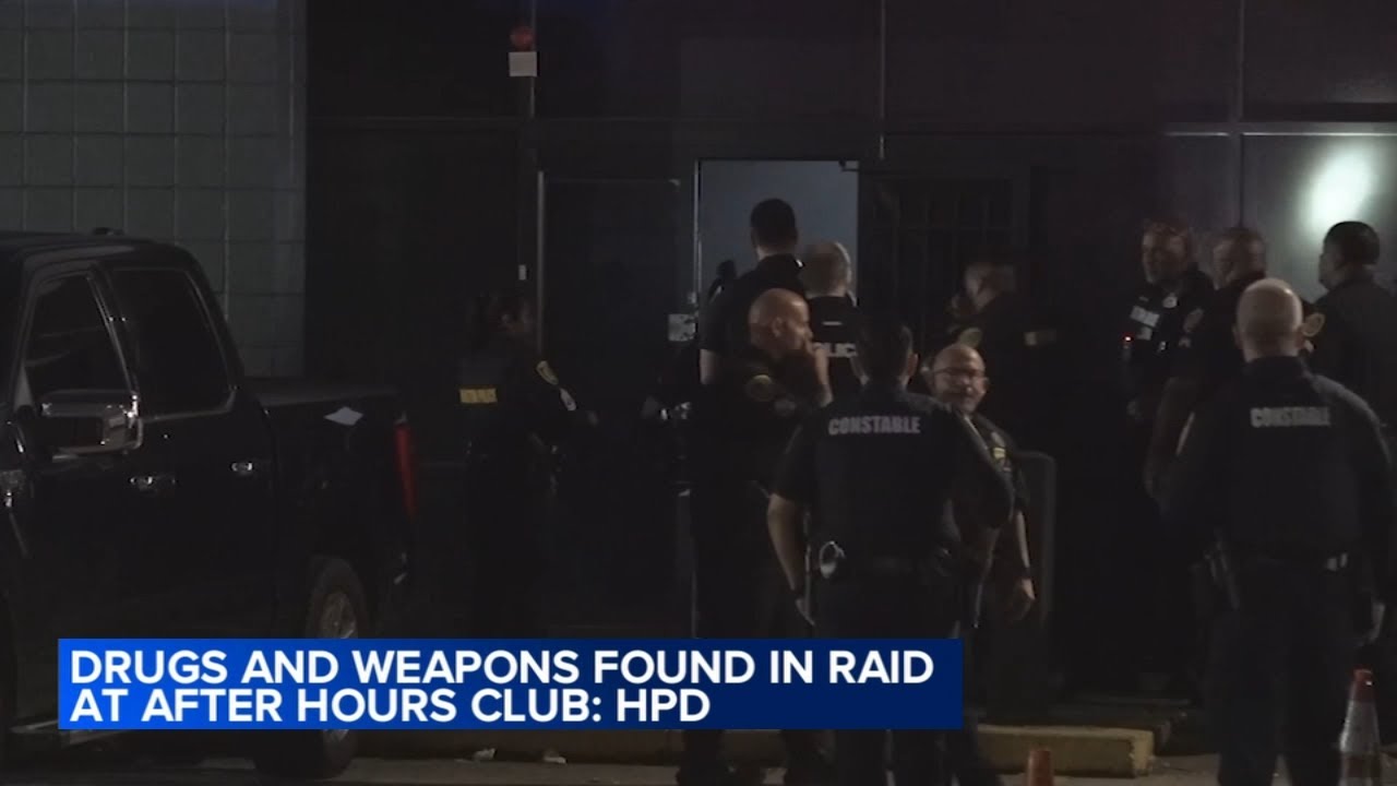 Drugs and weapons found in raid at after-hours club, HPD says