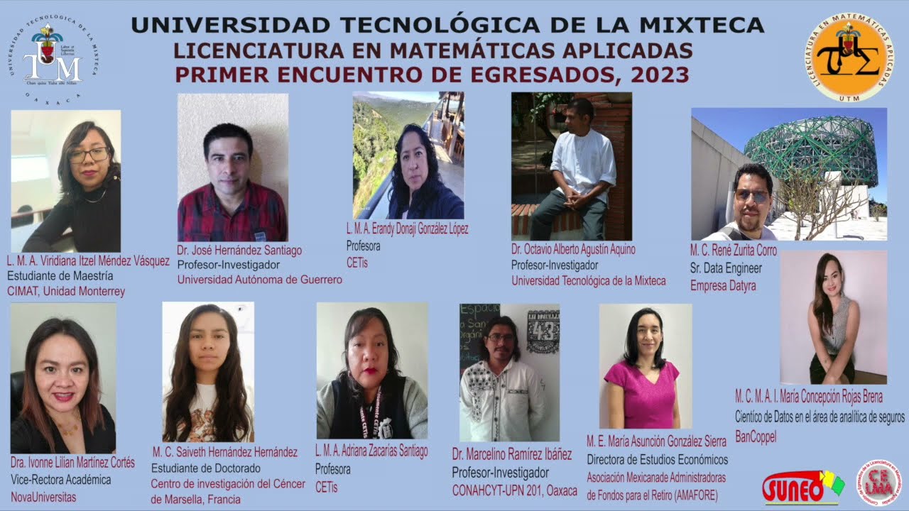 Primer Encuentro de Egresados de la Licenciatura n Matemáticas Aplicadas, UTM