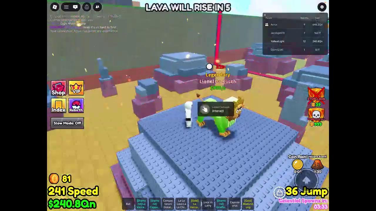 Trading in steal a Brainrot trading noobini to dragon