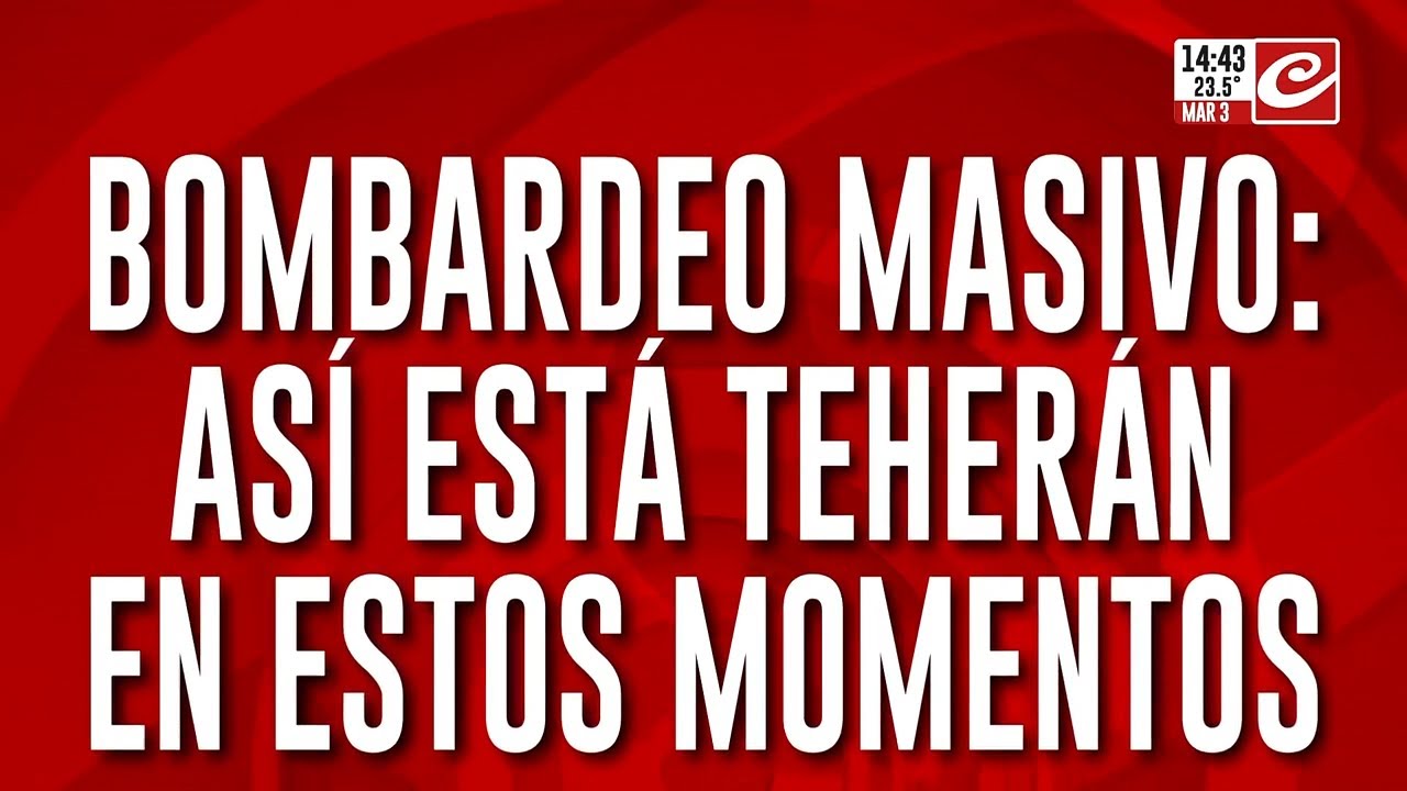 Bombardeo masivo: así está Teherán en estos momentos