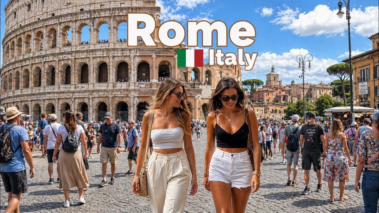 Rome Italy 🇮🇹 - 4k HDR 60fps Walking Tour (▶137min)