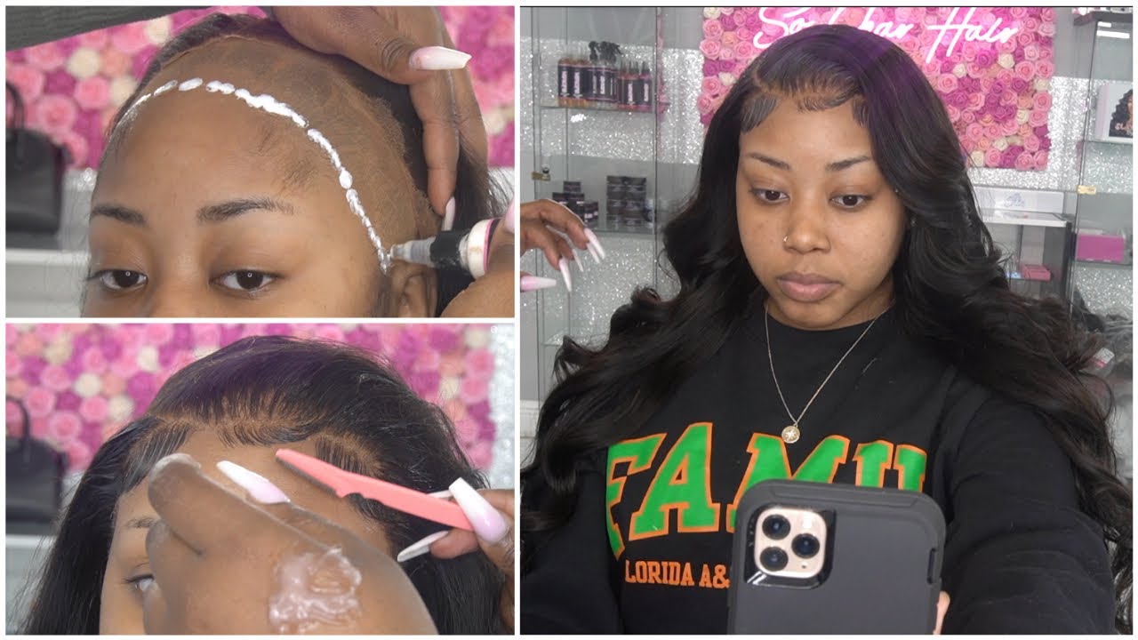 HOW TO INSTALL A HD LACE WIG ON A LOW HAIRLINE + BABY HAIRS, CURLING | MSCOCO HAIR