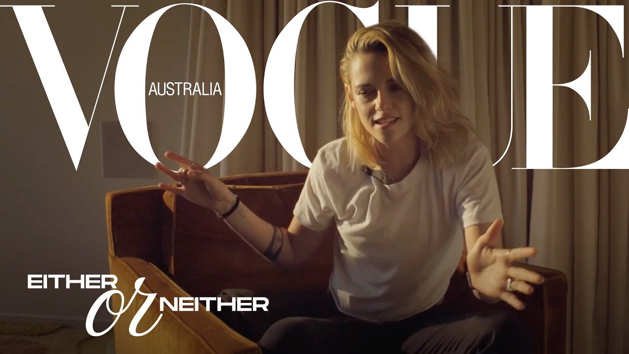 Kristen Stewart plays 'Either or Neither' with Vogue | Vogue Australia