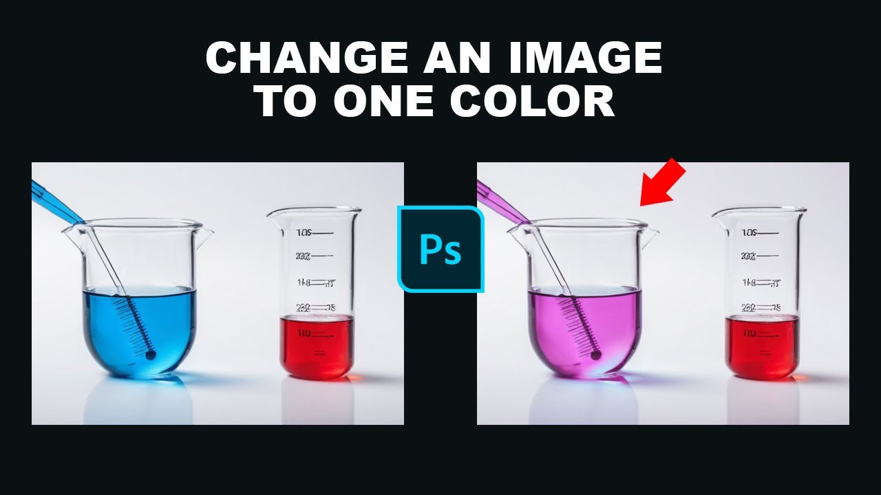 How to change an image to one color in Photoshop