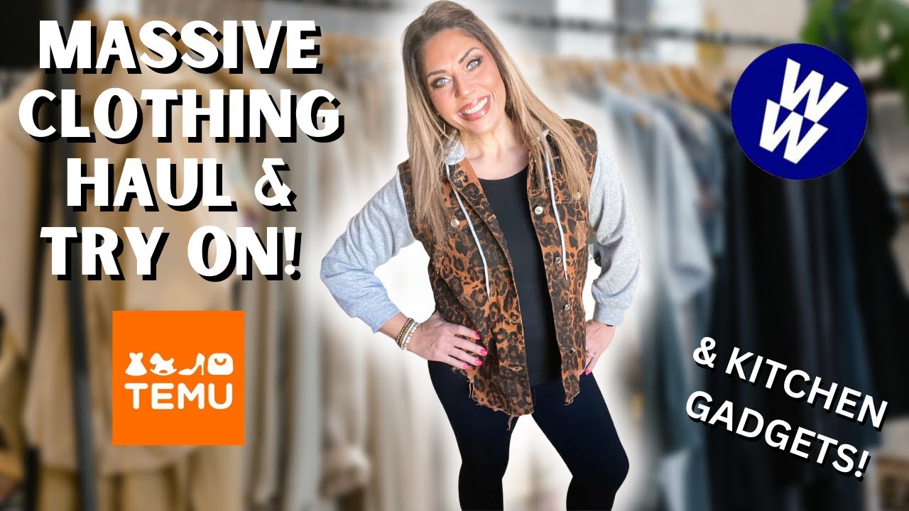 MASSIVE TEMU TRY ON HAUL AFTER LOSING 138 POUNDS  -AFFORDABLE CLOTHING WHILE LOSING WEIGHT!