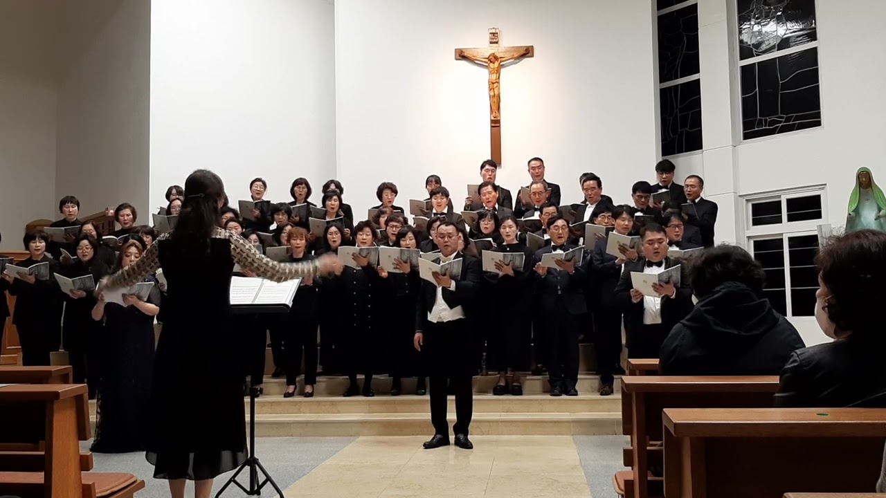 출애굽의 노래  임석수신부님곡 지휘백정빈                                    광주가톨릭교회음악합창반                 #출애굽의노래