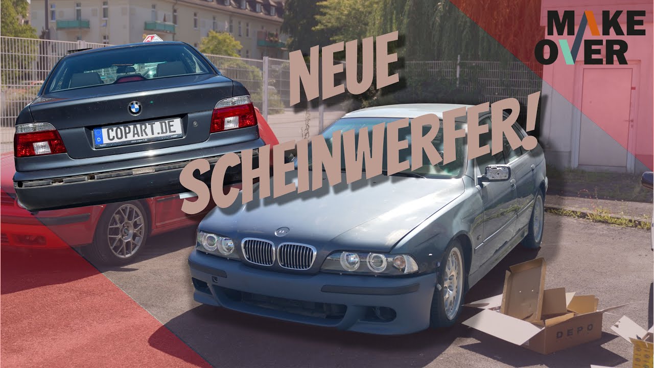 BMW E39 MakeOver #4 / Facelift Scheinwerfer, Heckleuchten und Heckstoßstange | Copart MakeOver