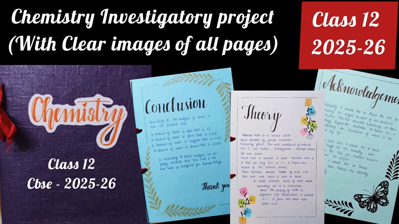 investigatory project of chemistry| chemistry project file class 12 | #artvideos
