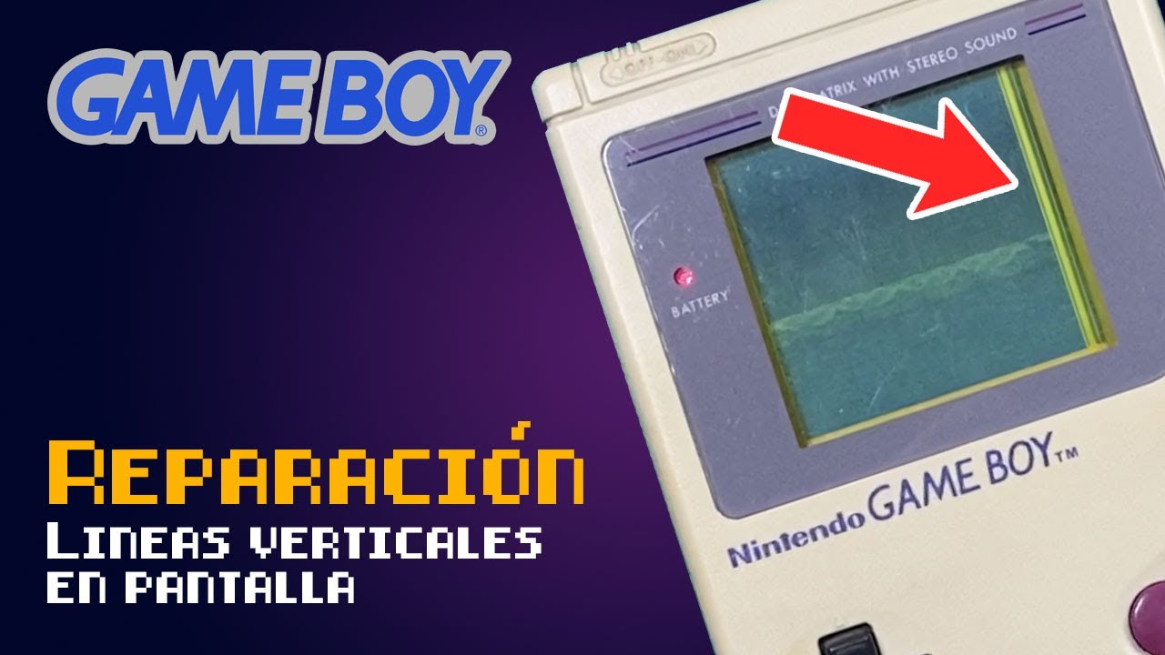 Reparación lineas verticales en pantalla GameBoy