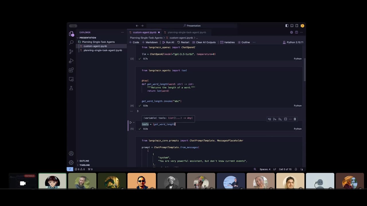 Langchain AI Agents & Planning-Executing Single-Task | MYZ AI Talks #1