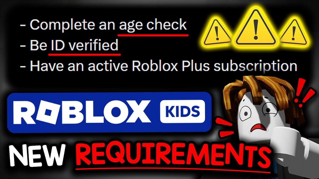Roblox вводит обязательную проверку возраста... (Roblox Kids)