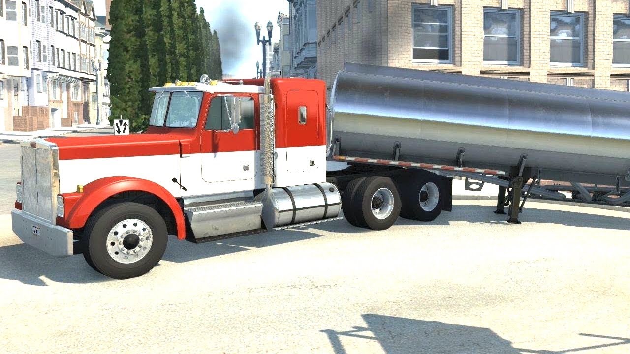 BeamNG Drive - T 75 Transporting Diesel on West Coast USA