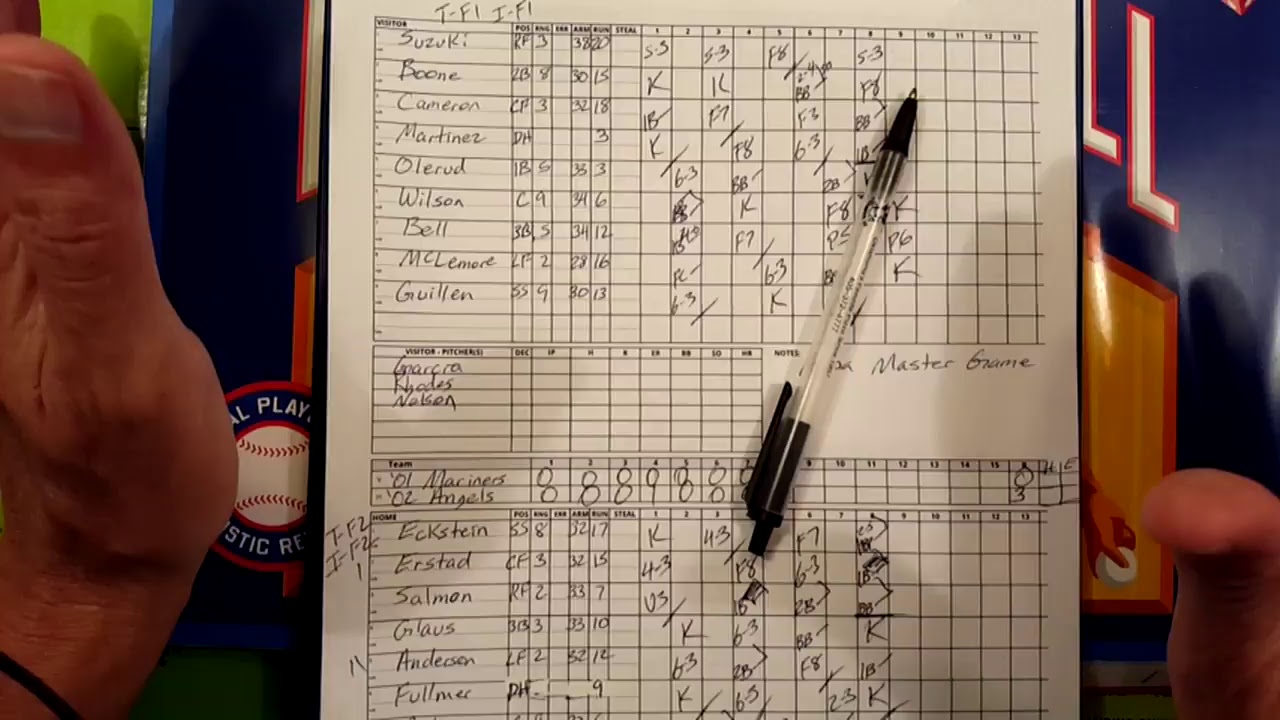 Apba Master Game | '01 Mariners @ '02 Angels