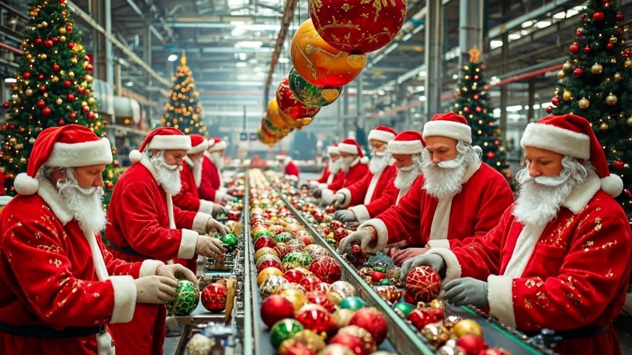 Inside Christmas Cake Factory: Satisfying Sounds of Baking 10,000 Holiday Cakes