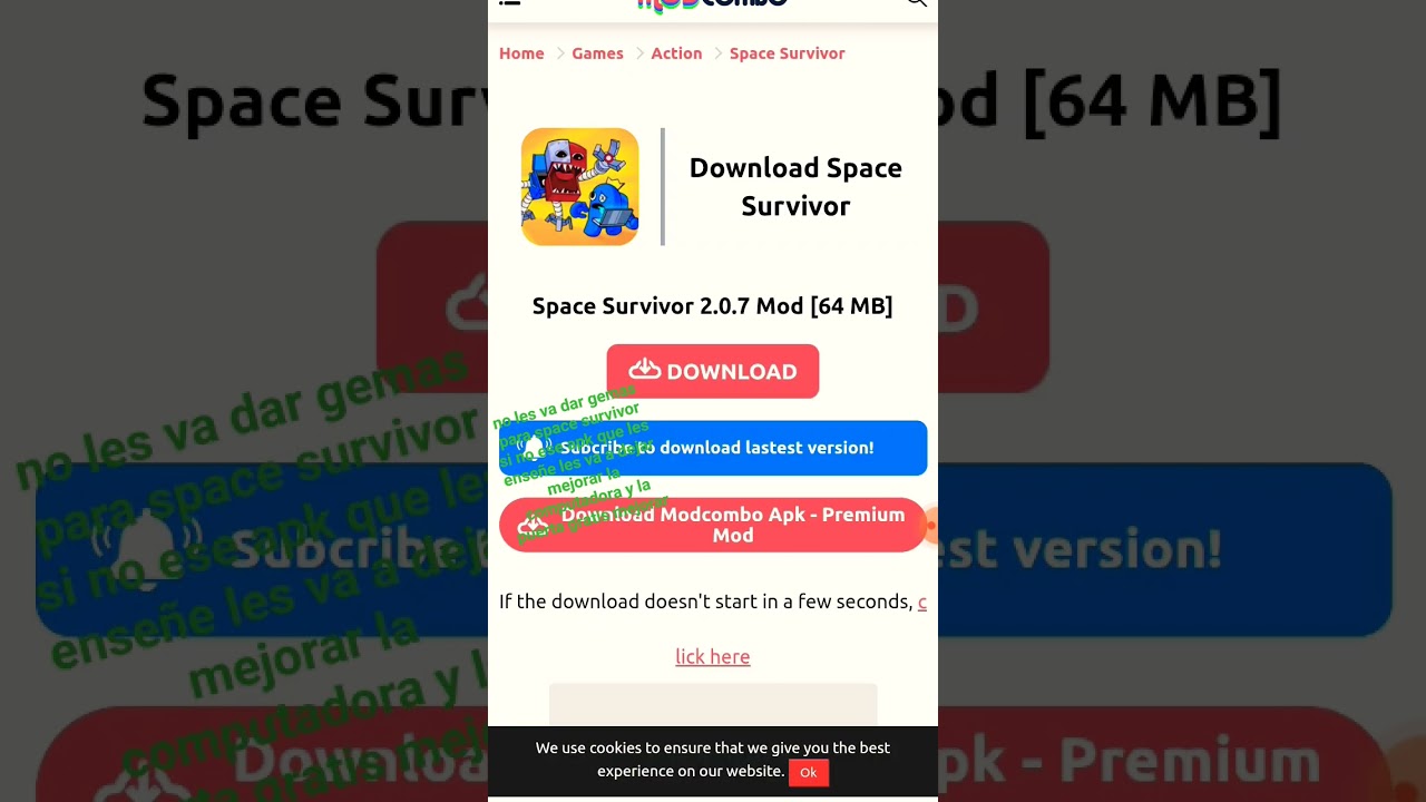 como obtener  el apk space survivor upgrade 2.0.8
