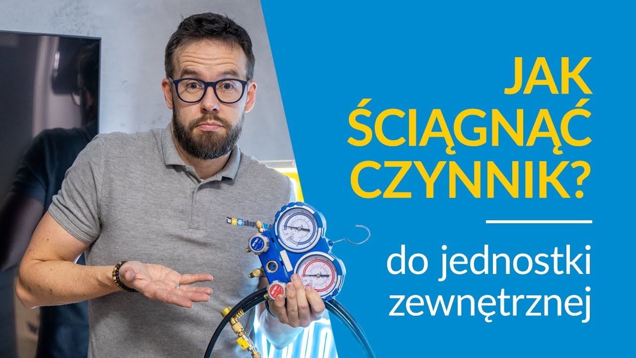 Jak ściągnąć czynnik z klimatyzacji do jednostki zewnętrznej?