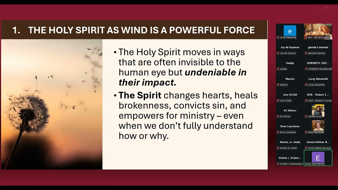 The Holy Spirit As Wind