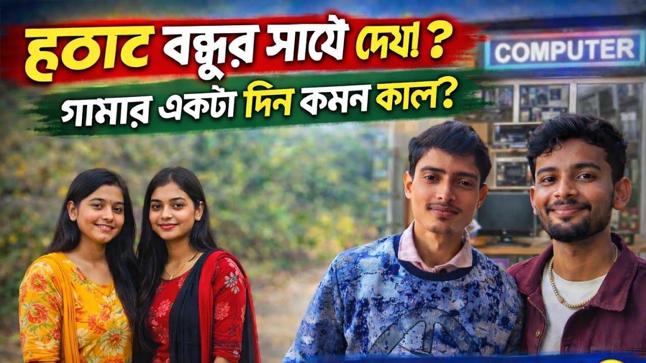 “সকাল থেকে সন্ধ্যা 🌄 | গ্রাম্য আড্ডা, দোকানদারি আর হঠাৎ বন্ধুদের সাথে দেখা 😍”