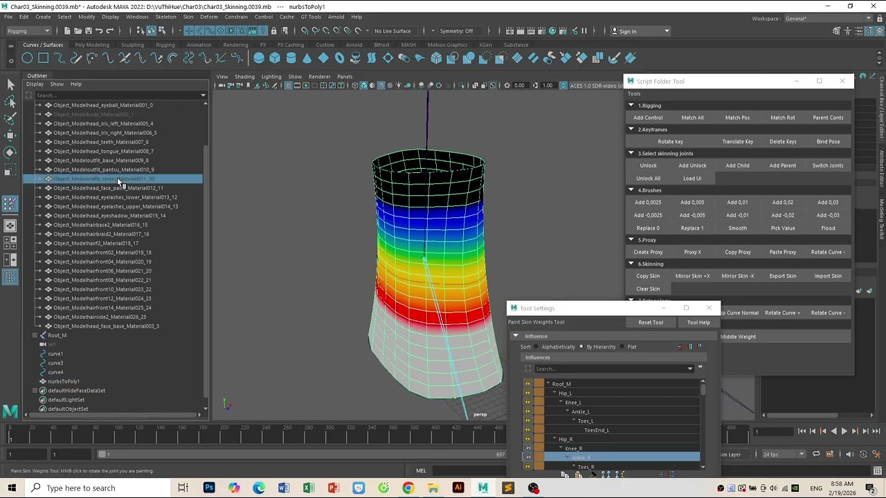 Basic Skinning: 19- Skin Ankle