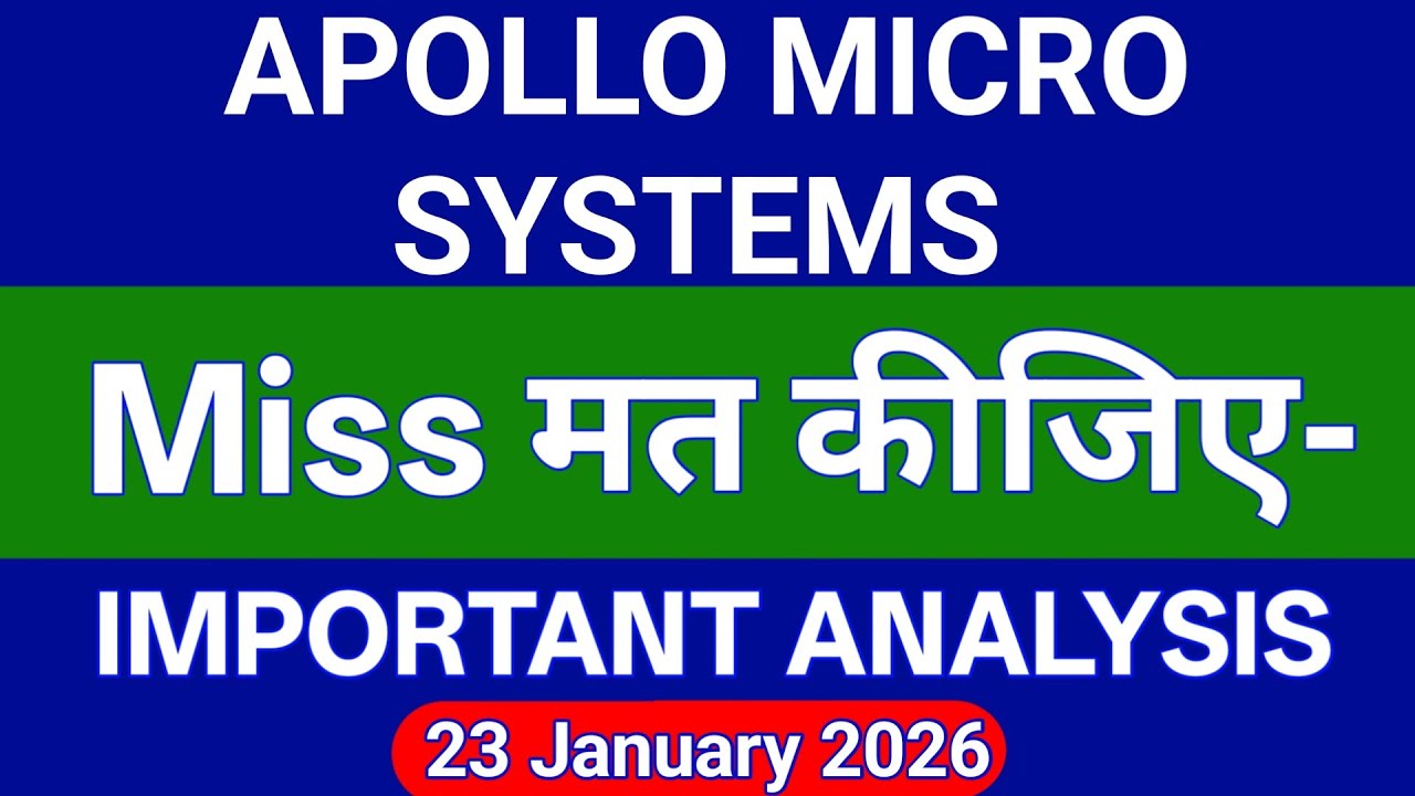 APOLLO MICRO SYSTEMS Share Technical Analysis | APOLLO MICRO SYSTEMS Share Price | 23 january 2026
