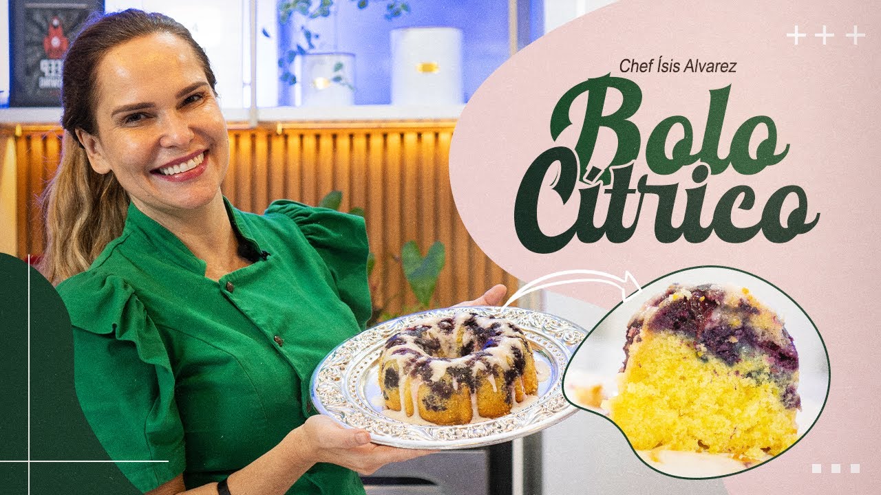 BOLO CÍTRICO DE BLUEBERRY 🍋🫐 | Chef Ísis Alvarez