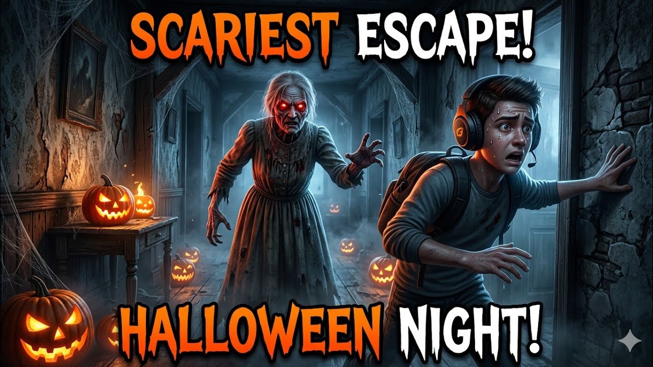 Granny Halloween Mode 😱🎃 | Scariest Escape EverI Tried to Escape Granny on Halloween Night 😈🔥