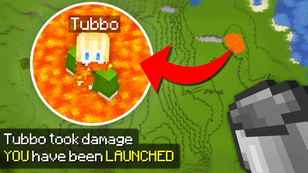 Minecraft, But Damage = Launch 100 Blocks