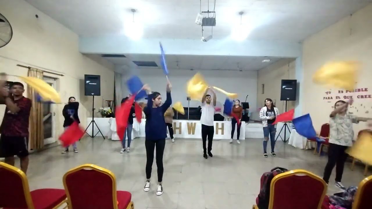 La Ola (coreograf&iacute;a con banderas)