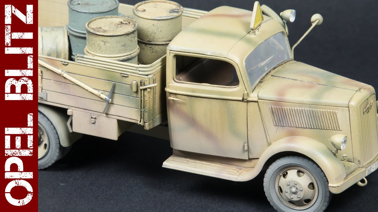 Немецкий грузовик Opel Blitz Type 2.5-32 времён Второй мировой войны (модель ICM в масштабе 1/35)