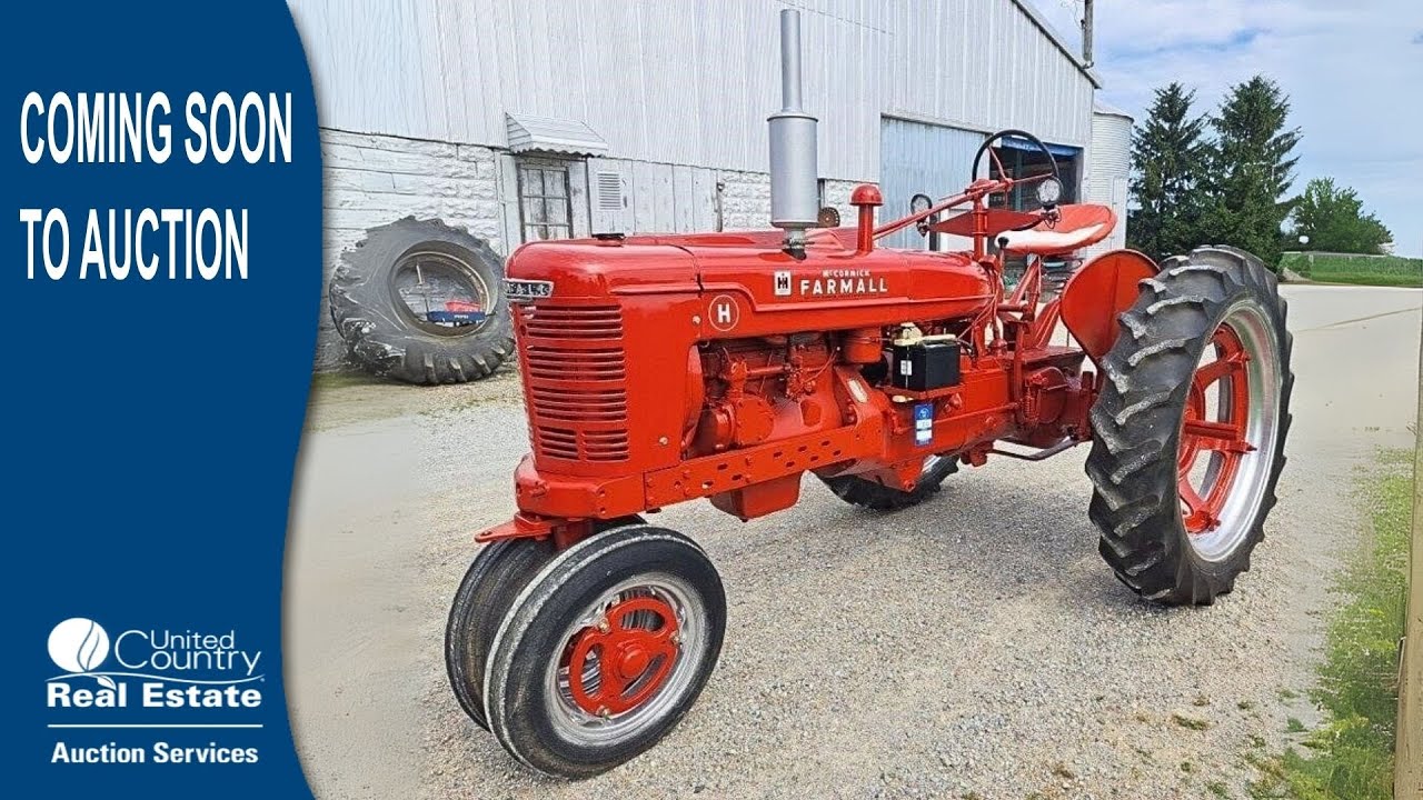 Historic 1950 Farmall H Tractor at Online Auction