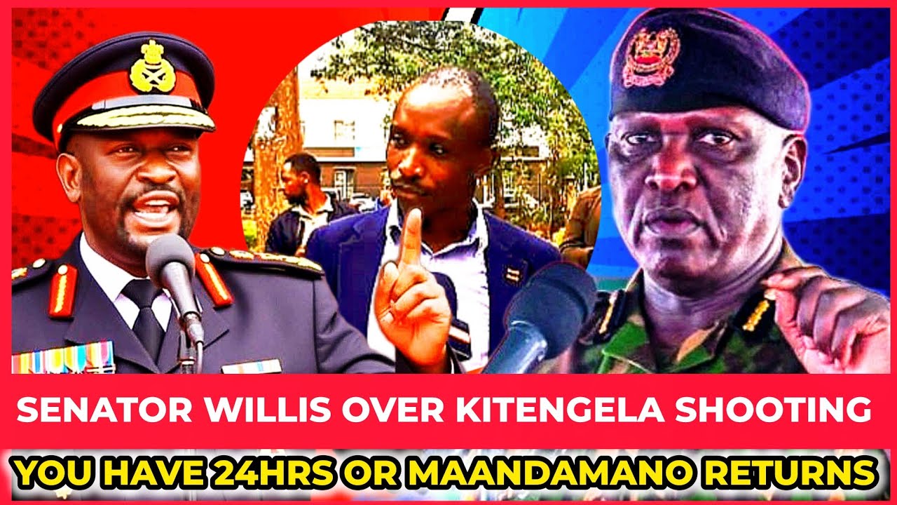 DRAMA: Senator Willis Gives 24hrs To Ig Kanja To Arrest Police For Shooting At Sifuna In Kitengela ❗