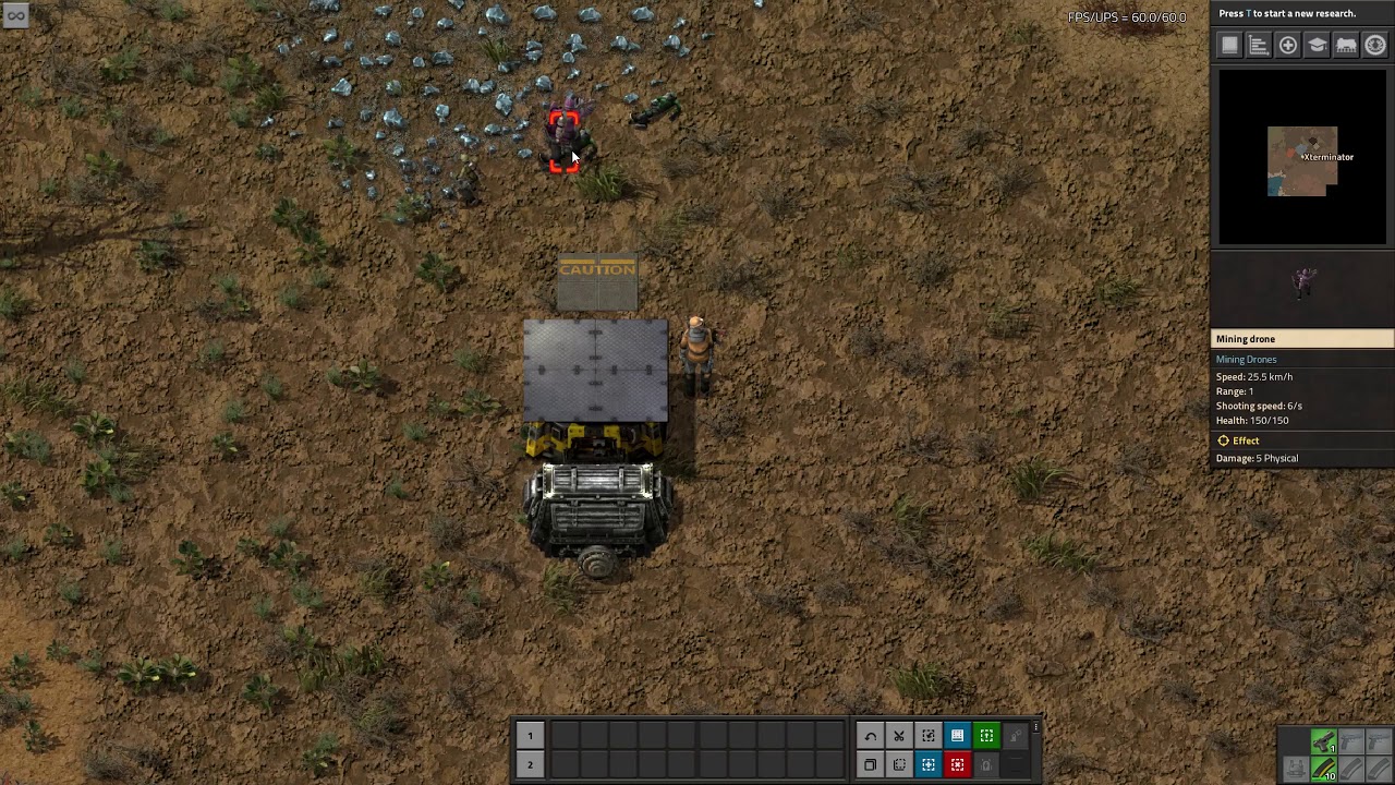 Factorio Mod Spotlight - Mining Drones