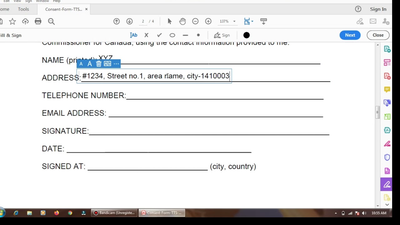 How to Download and fill Canada Biometric Consent form in your computer || Informative video (2021)
