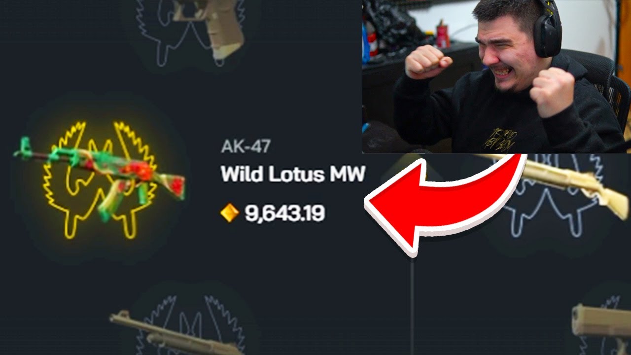 ИЗВАДИХ AK47 WILD LOTUS ЗА $9,600 В CLASH