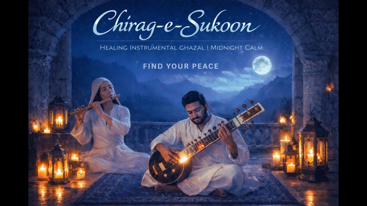 Chirag-e-Sukoon | Healing Instrumental Ghazal | Midnight Calm & Inner Peace - The Sukoon Diary