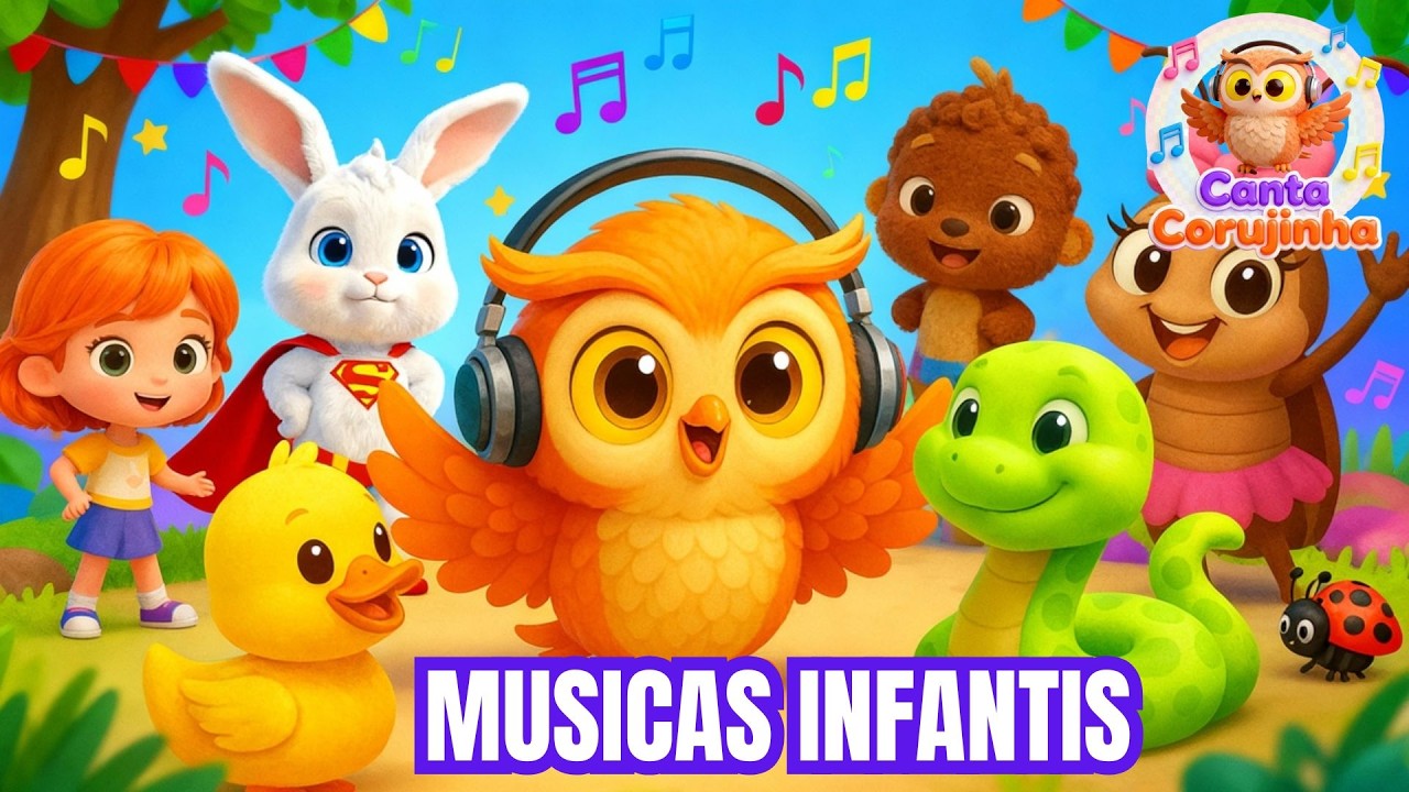 Músicas Infantis 🌈 Canções Para Brincar e Aprender | Corujinha Fifi - Patinho Quá-Quá
