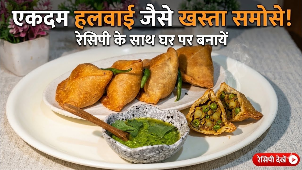 गारंटी है, हलवाई जैसे आटे के समोसे पहले नहीं खाए होंगे! | Gehu ke Aate ka Samosa