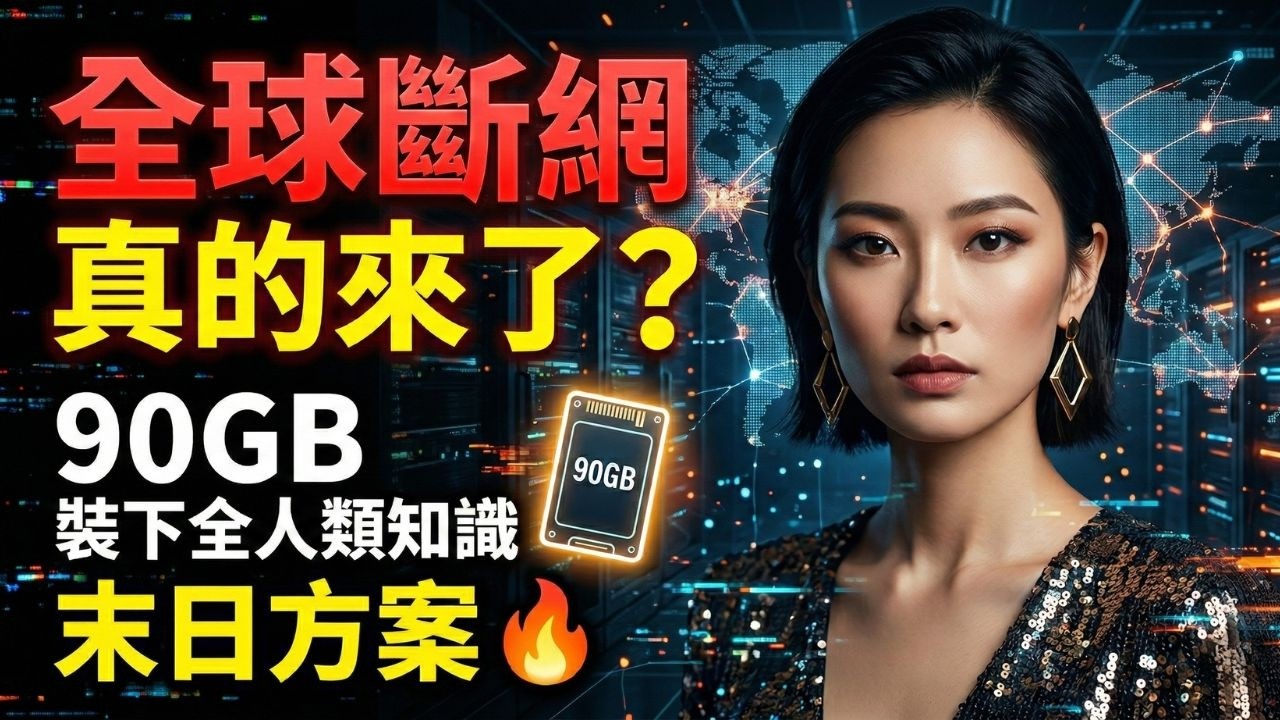 全球斷網真的來了？90GB裝下全人類知識的末日方案🔥