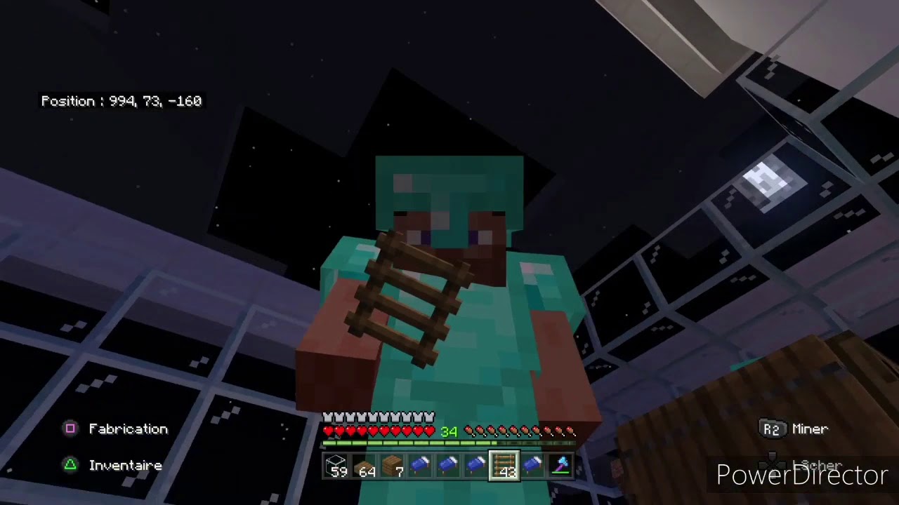 Lit super pos&eacute; sur Minecraft