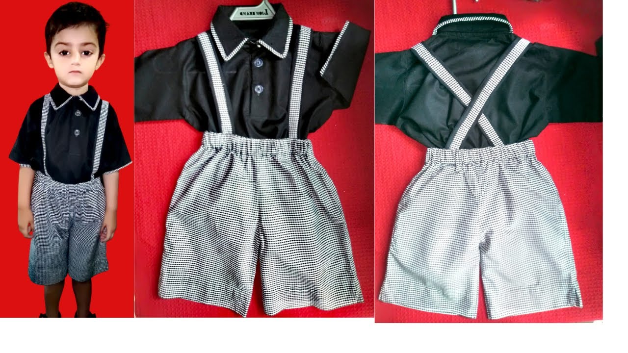 Baby Boy Dress Cutting Stitching || How to Cut And Stitch boys Shorts || Boys Dress Shirt Tutorial