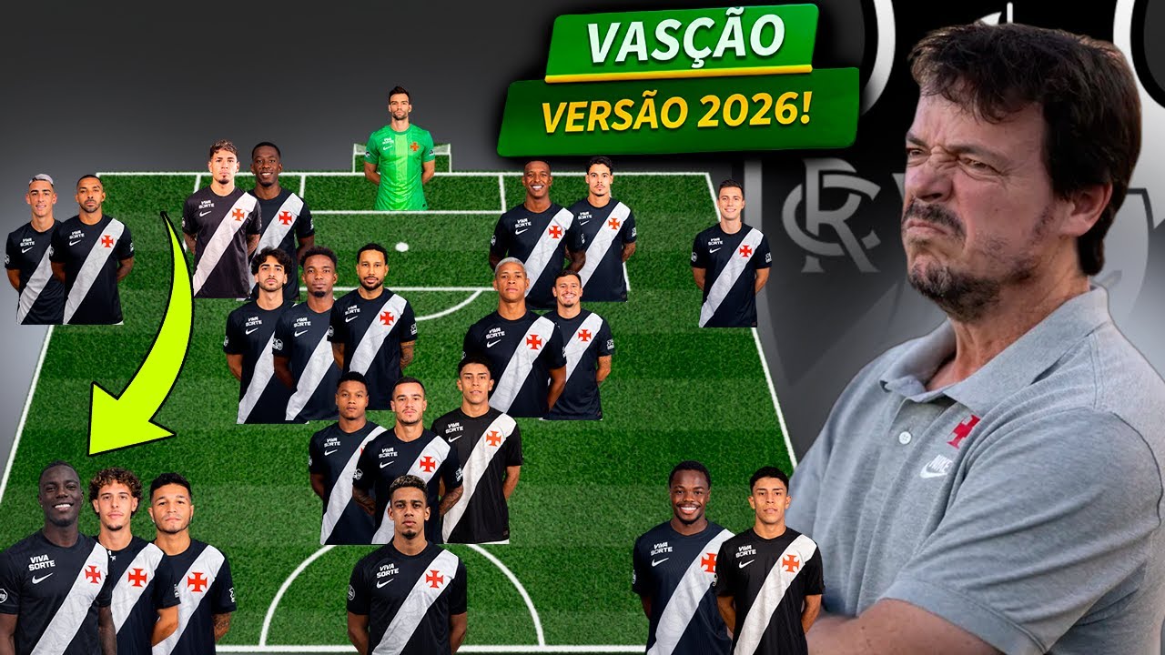 VEJA COMO FICOU O NOVO TIME DO VASCO PRA 2026!